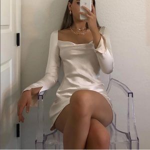 Princess Polly mini dress CHAMPAGNE